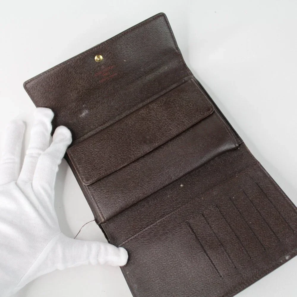 Louis Vuitton Brown Checkered Canvas Wallet